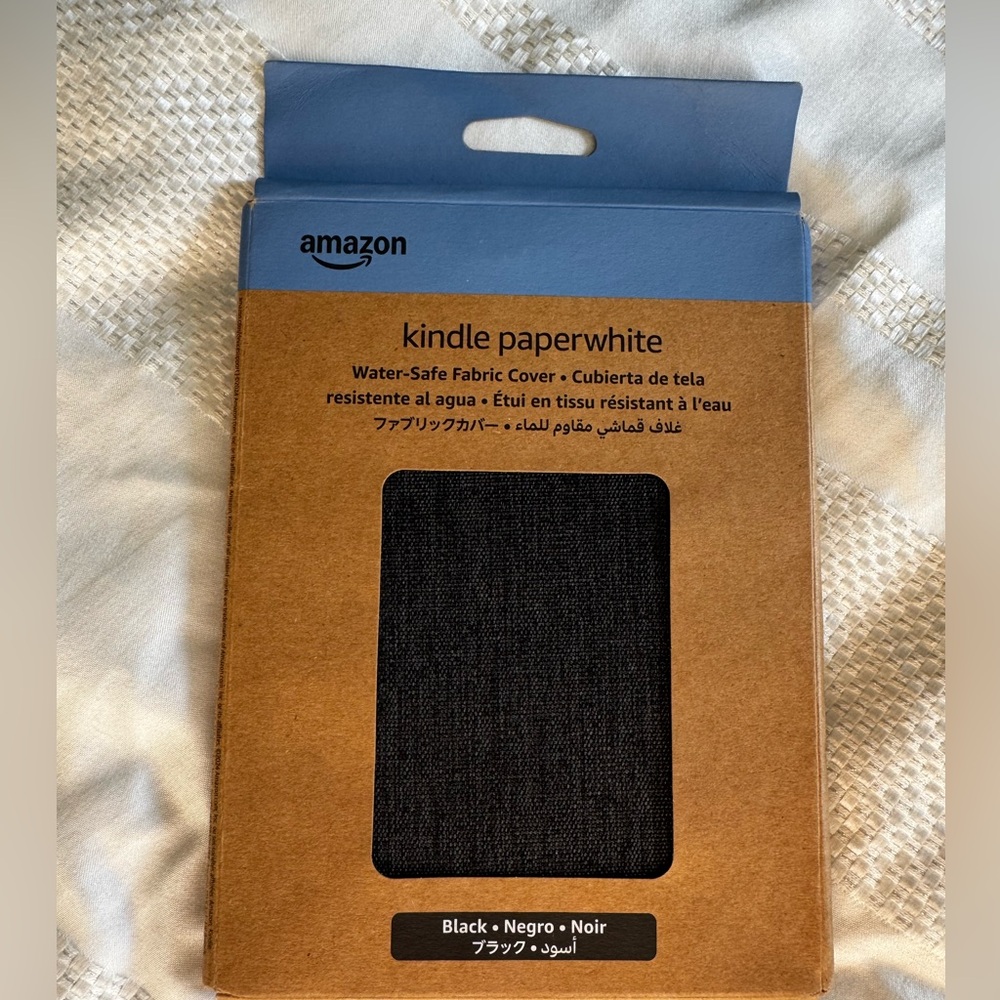 Amazon Kindle Paperwhite Black Fabric Cover